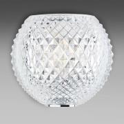 Kristal wandlamp Diamond and Swirl met patroon
