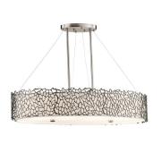 Ovale hanglamp Silver 