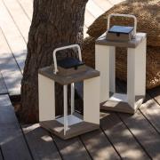 Zonnelantaarn Teckalu, Duratek/wit, 36,5cm