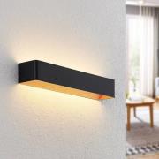 Arcchio LED wandlamp Karam, 53 cm, zwart, metaal, up/down