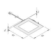 LED meubelverlichting FAQ 58, staal, 3W, 3.000K