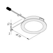 LED meubelverlichting Dynamic FAR 68 staal 3W CCT