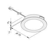 LED meubelverlichting FAR 68 5/set staal 4W 940