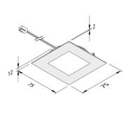 LED meubelverlichting FAQ 68 5/set staal 4W 940