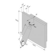 Leeslamp BL1-LED, in-/aanbouw, zwart