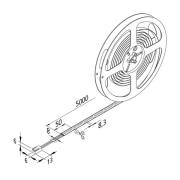 LED strip Basic-Tape S, IP54, 3.000K, lengte 500cm