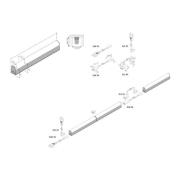 LED-lichtlijst EcoLite F HO opbouw, 4.000K, 90cm