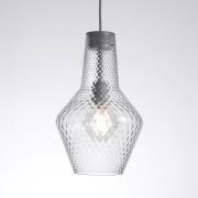 Hanglamp Romeo 130 cm, transparant Glas