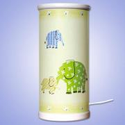 Betoverende LED tafellamp Elefant, groen