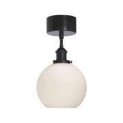 PR Home Omega plafondlamp, opaal/zwart