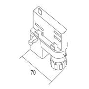 Ivela universele adapter 220-240V, zwart