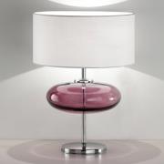 Tafellamp Show Elisse 62 cm glaselement roze