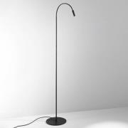 Egger Zooom LED vloerlamp met flexibele arm, zwart