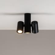 Milan Kronn plafondspot 3-lamps zwart
