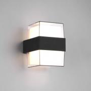 LED buitenwandlamp Molina, hoekig, antraciet