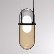 Pille LED hanglamp grijs/crème