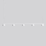 Northern Blush LED hanglamp, 5-lamps, wit