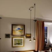 EGG DLS LED hanglamp Cleo, messingkleurig