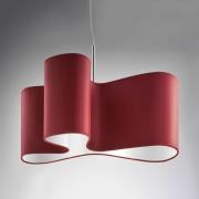 Hanglamp Mugello in rood en wit