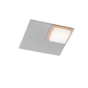 BANKAMP Quadro LED-plafondlamp 8 W zilver