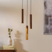 UMAGE Chimes Cluster 3 hanglamp eiken donker