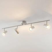 ELC Tomoki plafondlamp, wit, 4-lamps
