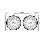 SLC DL04 Square X2 LED inbouwlamp 3000K wit