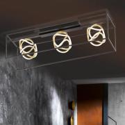 LED plafondlamp Gesa met metalen kooi