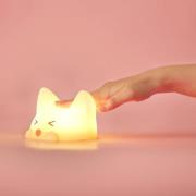 Accu-LED-nachtlamp Catty Cat, 7 kleuren + sound