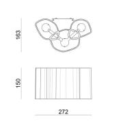 LED wandlamp Honey 27,2 cm