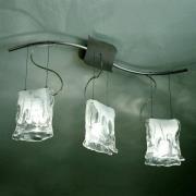 3-lamps MURANO hanglamp met albast glas