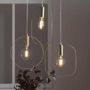 Decoratie-hanglamp Shape met ovaal, goud