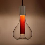 LZF Eris LED hanglamp glas aluminium/kersen