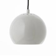 FRANDSEN hanglamp Bal, lichtgrijs glanzend, Ø 18 cm