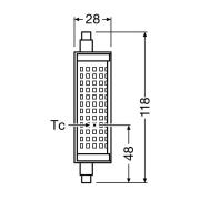 OSRAM LED lamp R7s 19W 2.700K dimbaar