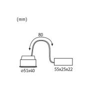 Paulmann Coin Base LED 3-step-dim 100° 5W 3.000K