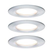 Paulmann LED inbouwspot Nova Coin 3 aluminium rond dimbaar