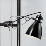 Glanzende klemlamp Clone zwart