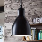 Priddy 1 vintage-hanglamp 1-lamps, zwart