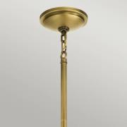 Tollis hanglamp, messing/wit, 1-lamp, Ø 40,8cm