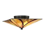 Plafondlamp Asheville Tiffany-design hoogte 16,7cm