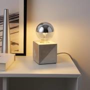 Pauleen Silver Jewel tafellamp m. beton-lamphouder