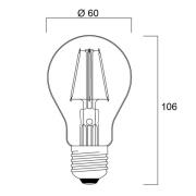 Sylvania ToLEDo Retro LED lamp E27 4.1W rood