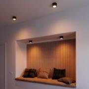 LED plafondspot Landon Smart, zwart, hoogte 8,2 cm