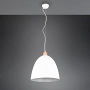 Hanglamp Jagger, 1-lamp, Ø 40 cm, wit