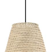 Hanglamp Aycliffe met rotan kap, Ø 30 cm