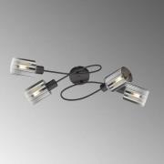 Plafondlamp Iska met arm, 4-lamps