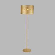 Vloerlamp Fishnet, goud