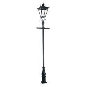 Lantaarnpaal Wilmslow zwart 1-lamp hoogte 330 cm