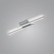 LED plafondlamp Nuri up/down 2-lamp nikkel